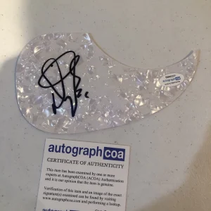 DOUG GRAY MARSHALL TUCKER BAND SIGNED AUTOGRAPH ACOUSTIC GUITAR PICKGUARD ACOA