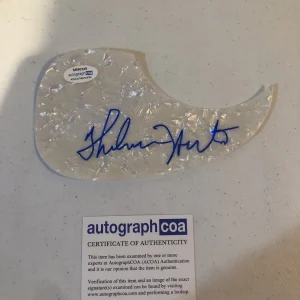 THELMA HOUSTON SIGNED AUTOGRAPH ACOUSTIC GUITAR PICKGUARD ACOA MOTOWN BLUES SOUL