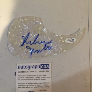 THELMA HOUSTON SIGNED AUTOGRAPH ACOUSTIC GUITAR PICKGUARD ACOA MOTOWN BLUES SOUL