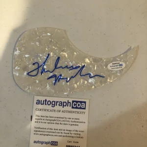 THELMA HOUSTON SIGNED AUTOGRAPH ACOUSTIC GUITAR PICKGUARD ACOA MOTOWN BLUES SOUL