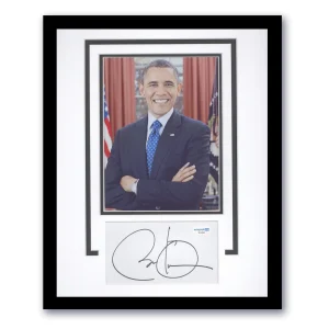 Barack Obama '44th U.S. President' AUTOGRAPH Signed Framed 11x14 Display B ACOA
