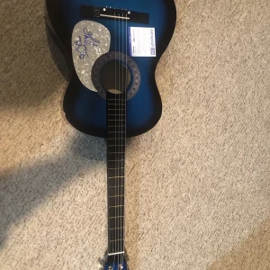 THELMA HOUSTON SIGNED AUTOGRAPH 38” ACOUSTIC GUITAR ACOA MOTOWN BLUES SOUL