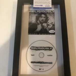 BAILEY ZIMMERMAN SIGNED AUTOGRAPH FRAMED CD DISPLAY ACOA RELIGIOUSLY COUNTRY