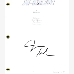 James Marsden Signed Autographed X-MEN Movie Script Screenplay Cyclops ACOA COA