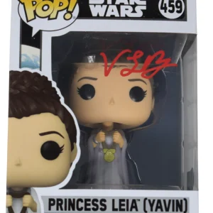 Vivien Lyra Blair Signed Funko Pop Princess Leia Star Wars Obi-Wan Beckett COA
