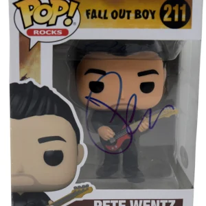 Pete Wentz Fall Out Boy Signed Autograph Funko Pop Rocks 211 PSA/DNA COA