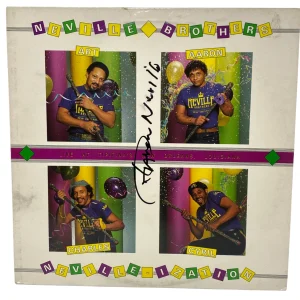 Aaron Neville Signed Autograph Neville Brothers Neville-ization Vinyl Album ACOA
