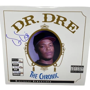 Dr. Dre Signed Autograph The Chronic Vinyl Record Album LP NWA Rapper ACOA COA
