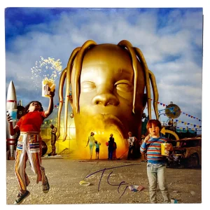 Travis Scott Signed Autograph Astro World Vinyl Record Album LP ACOA COA

