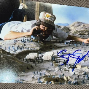 STEVEN SPIELBERG SIGNED AUTOGRAPH 11x14 PHOTO INDIANA JONES FORD BECKETT BAS X2
