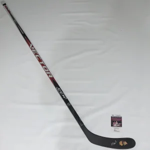 OLIVER MOORE SIGNED HOCKEY STICK CHICAGO BLACKHAWKS NHL STAR JSA COA
