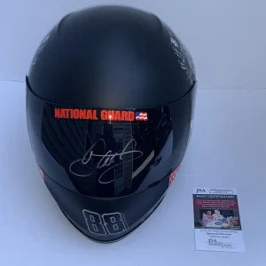 DALE EARNHARDT JR SIGNED FULL-SIZE REPLICA NATIONAL GUARD HELMET PROOF JSA COA
