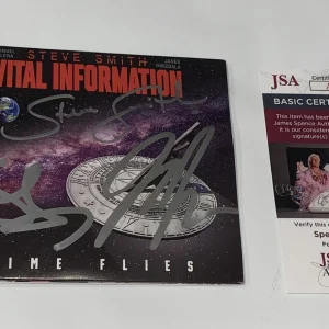 VITAL INFORMATION SIGNED TIME FLIES CD STEVE SMITH MANUEL JANEK JSA COA