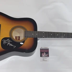 AMERICA BAND SIGNED SUNBURST ACOUSTIC GUITAR DEWEY BUNNELL GERRY BECKLEY JSA COA
