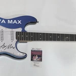 AVA MAX SIGNED CUSTOM ELECTRIC GUITAR KINGS & QUEENS PROOF JSA COA