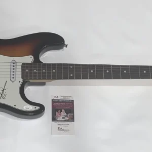 CHARLES WESLEY GODWIN SIGNED SUNBURST ELECTRIC GUITAR AUTOGRAPHED JSA COA