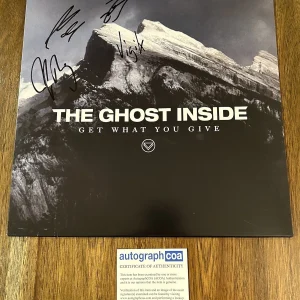 ‘The Ghost Inside’ Band Signed Autograph Vinyl Album ‘Get What You Give’ ACOA
