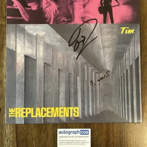Tommy Stinson ‘The Replacements’ Signed Autograph Vinyl Album ‘Tim’ ACOA
