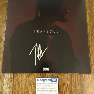 Bryson Tiller Signed Autograph Record Vinyl Album ‘Trapsoul’ ACOA Rapper
