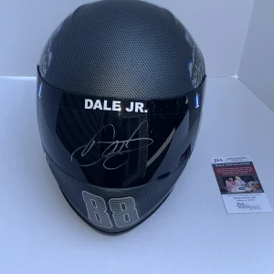 DALE EARNHARDT JR SIGNED FULL-SIZE REPLICA NATIONWIDE SKULL HELMET PROOF JSA COA
