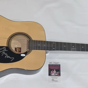 AMERICA BAND SIGNED NATURAL ACOUSTIC GUITAR DEWEY BUNNELL GERRY BECKLEY JSA COA
