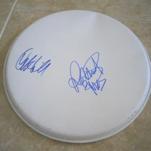 Judas Priest Rob Halford Ian Hill Signed Autographed Guaranteed 13" Drumhead
