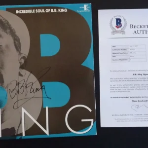 BB King IP Signed Autographed Incredible Soul Of Album LP Beckett Certified
