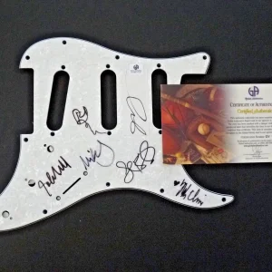 Wilco All 6 Band Signed Autographed Guitar Pickguard GAI Global Certified READ
