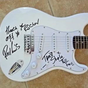 La Guns Tracii Phil Signed Autographed Guitar Slap In Face Lyrics Guaranteed