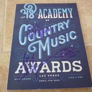2013 ACM Music Awards Program Kristin Bush +2 Signed Autographed Guarantee 1
