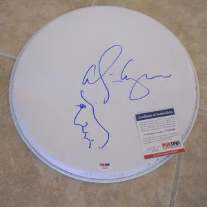 Alice Cooper Signed Autographed PSA Certified 13" Drumhead W/ Hand Drawn Sketch
