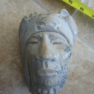 D.Doug Hyde Native American Sculpture Stone Rock Chief Warrior Petroglyph
