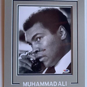 Muhammad Ali Vintage Signed Autographed Matted Boxing 8x10 Photo PSA Certified
