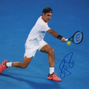 Roger Federer Signed Autograph 11x14 Photo - US Open Wimbledon Champ w/ JSA COA
