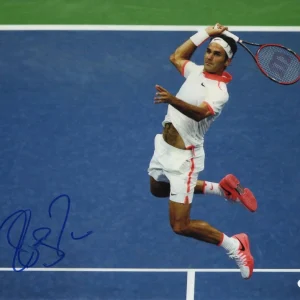 Roger Federer Signed Autograph 11x14 Photo - Wimbledon Legend RARE w/ JSA COA
