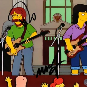 Trey Anastasio Mike Gordon Signed Autograph 8x10 Photo Phish on The Simpsons BAS
