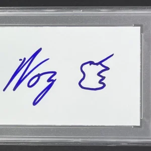 Steve Wozniak Woz Signed Autograph 3x5 Apple Sketch Slabbed PSA Gem Mint 10
