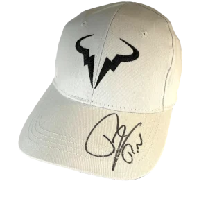 Rafael Nadal Signed Autograph Signature Logo Tennis Baseball Cap Hat w/ JSA