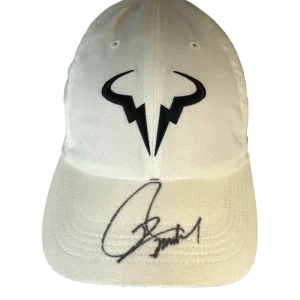 Rafael Nadal Signed Autograph Rafa Logo Tennis Baseball Cap Hat w/ JSA COA