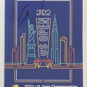 Carlos Alcaraz Signed Autograph 2022 US Open Tennis Program - Champion! JSA COA
