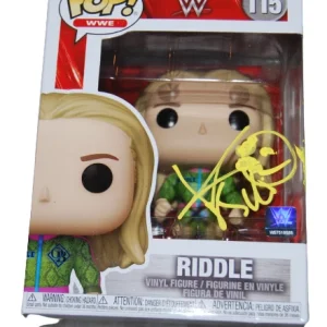 MATT RIDDLE signed (WWE) WRESLTING autographed #115 Funko Pop PSA/DNA AN10027