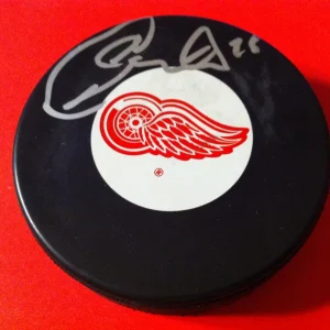 Cory Emmerton Red Wings Signed Auto Puck Holder
