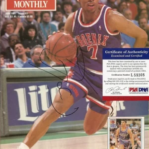 Kevin Johnson Suns 1991 Beckett Magazine Mag Signed PSA/DNA
