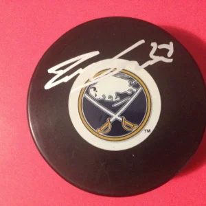 Zemgus Girgensons Sabres Signed Auto Puck
