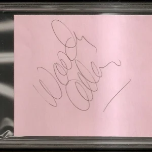 Woody Allen Best Director Oscar Academy Album Page Signed Auto PSA/DNA
