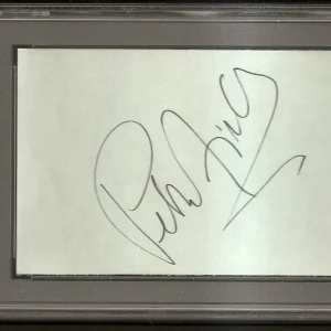 Peter Finch Network Best Actor Oscar Academy Album Page Signed Auto PSA/DNA