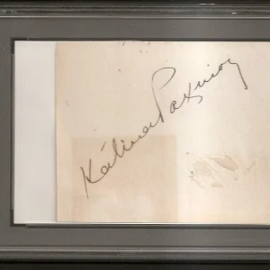 Katina Paxinou 1944 Best Supporting Actor Oscar Academy Signed Auto PSA/DNA