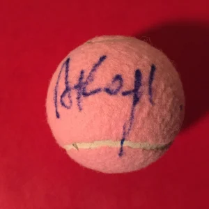 Ana Konjuh Pink Wilson Hope Cancer Research Tennis Ball Signed Auto
