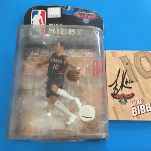 Mike Bibby Atlanta Hawks Signed Auto McFarlane Acition Figure