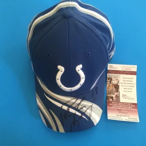 Peyton Manning HOF Colts Broncos Signed Auto Cap Hat JSA COA
